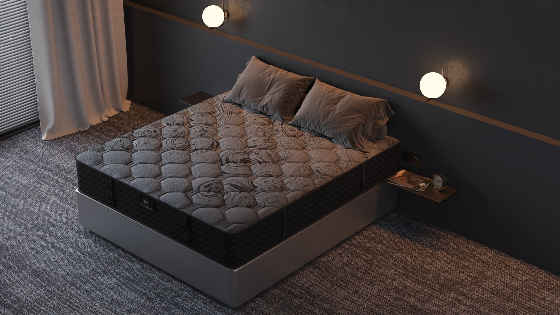 Black Out 12" Hybrid Mattress
