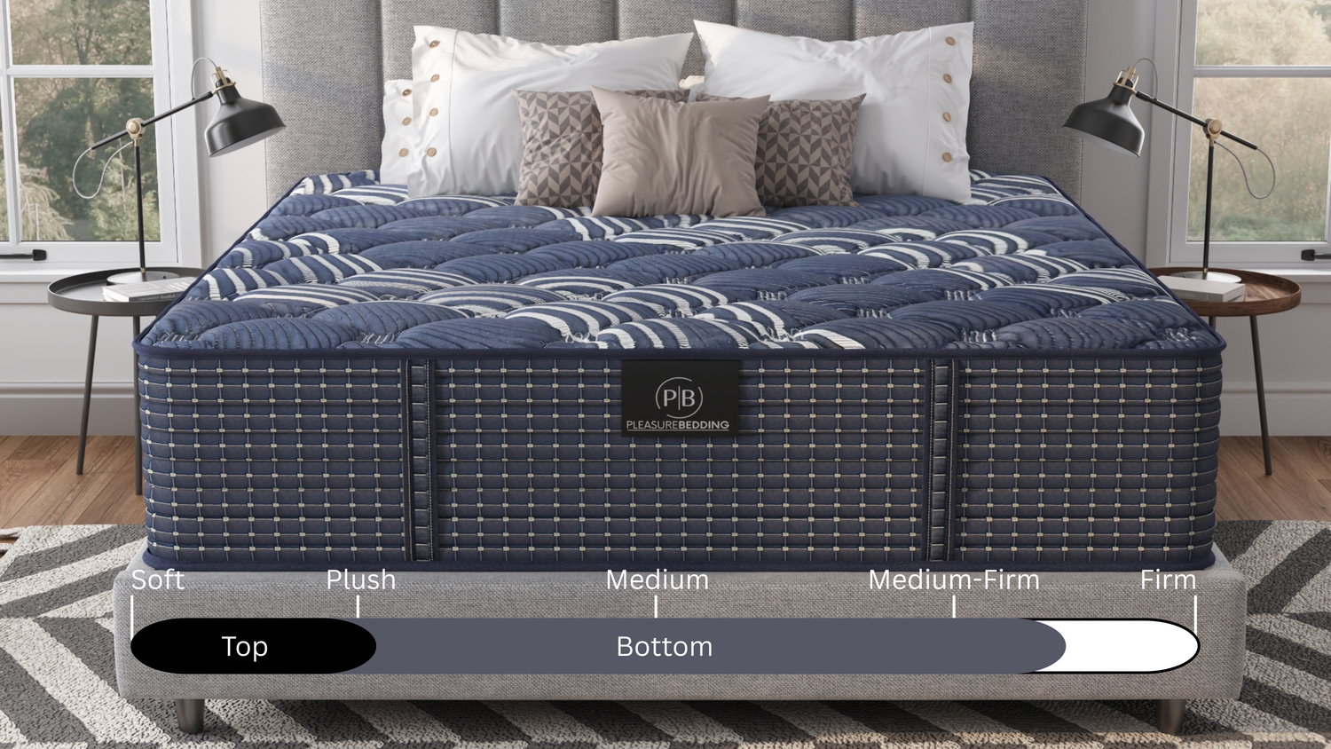 Deep Blue Jumbo Hybrid 15" Mattress