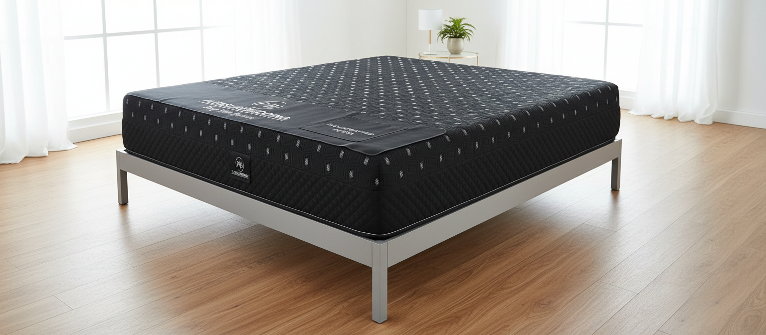 Pleasure Bedding mattress in bright room