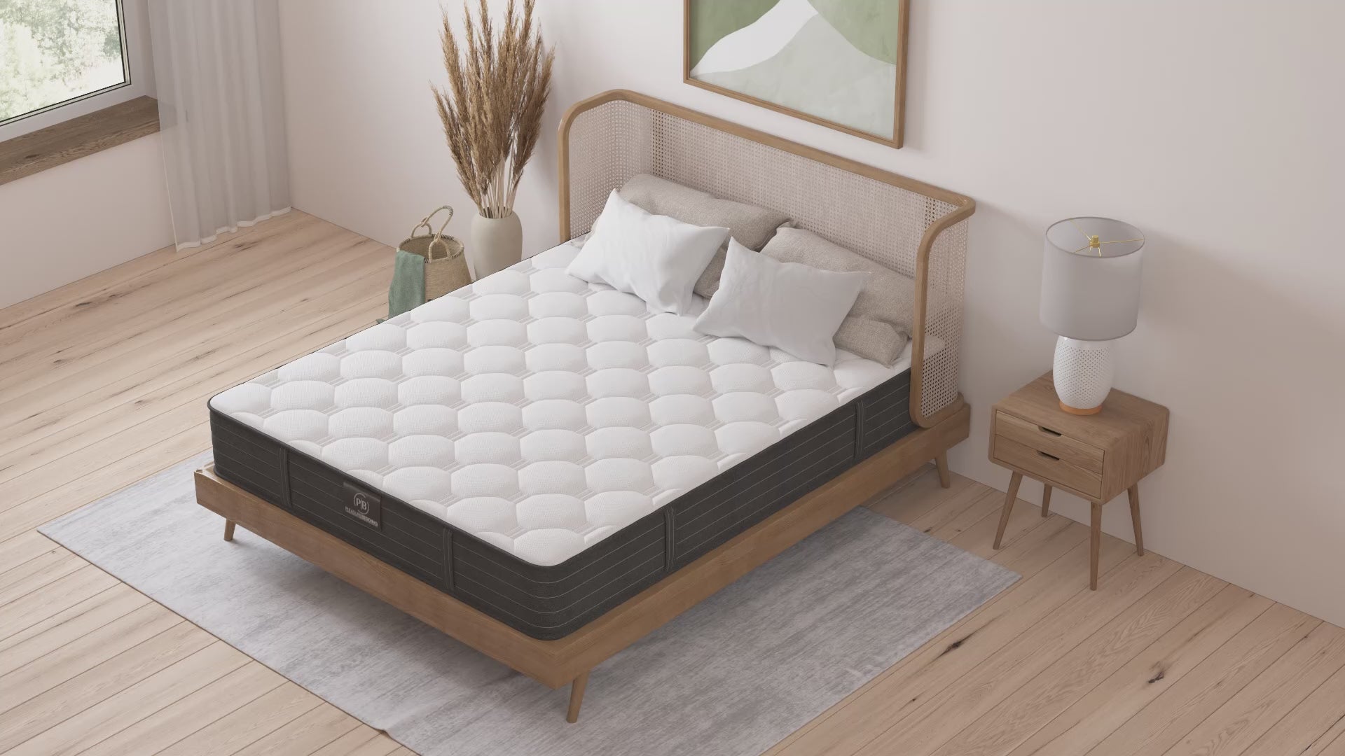 Load video: Atlas - 8&quot; Inner-Spring Mattress