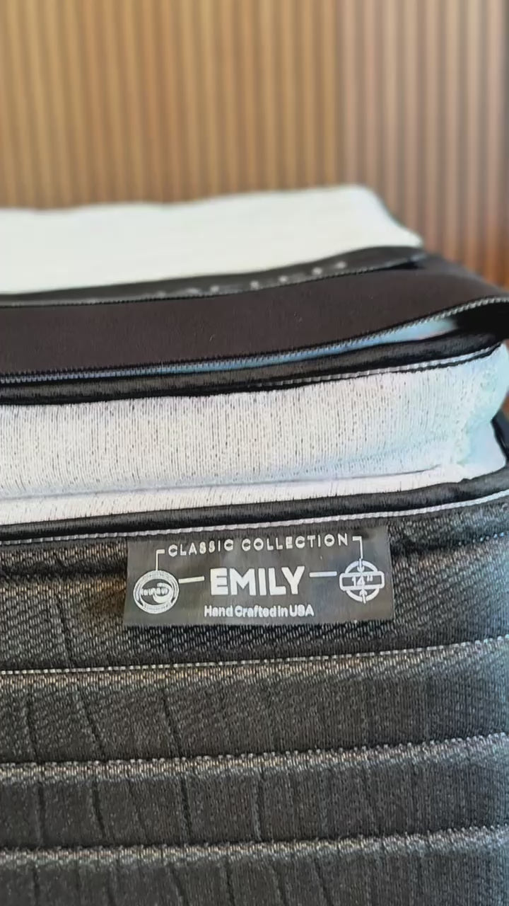 Load video: Emily Single Pillow Top 14&quot; Mattress