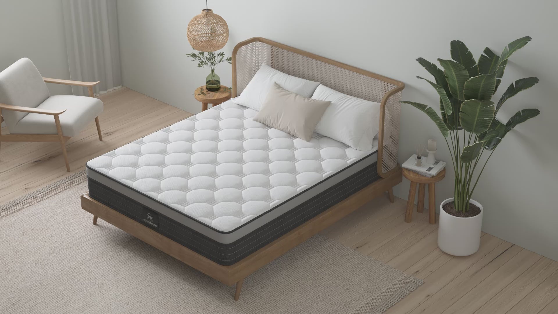 Load video: Aura - 11&quot; Euro-Top Mattress